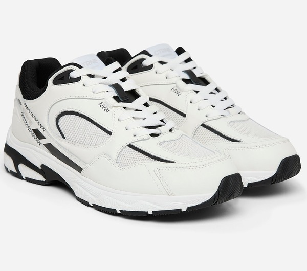 The Abundance Sneaker — White / Jet Black / Leather