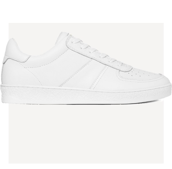 Geode Manifest Sneaker — White / Leather